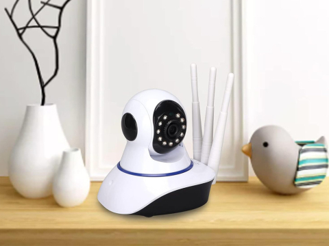 Cameră IP wifi electronică nanny pivotantă audio cu senzor de mișcare pentru interior [3]