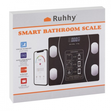 Cântar de Baie Inteligent LCD – Analitic, Bluetooth, Max 180 kg [6]