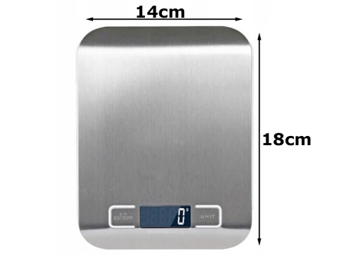 Cantar de bucatarie de precizie 1g/5Kg displei LCD, Argintiu [2]