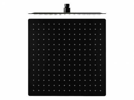 Coloane de dus si seturi de dus - Cap de duș ploaie, negru, pătrat, ultra slim Black, Anti-Calc, diferite marimi