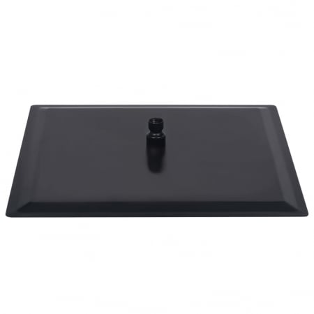 Cap de duș ploaie, negru, pătrat, ultra slim Black, Anti-Calc, diferite marimi [4]
