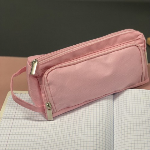Penar dublu extensibil pentru creioane - roz [10]