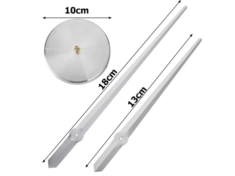 Ceas de perete autocolant 3D , ceas de perete XXL, mare, 130 cm, autocolant silențios argintiu sau negru [15]