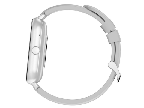 Ceas inteligent pentru femei, bărbați, curea de cauciuc, sport, apeluri Bluetooth, Gri [14]