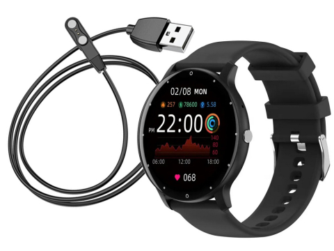 Ceas inteligent pentru femei,  pentru bărbați,curea de cauciuc, sport, Bluetooth, apeluri [2]
