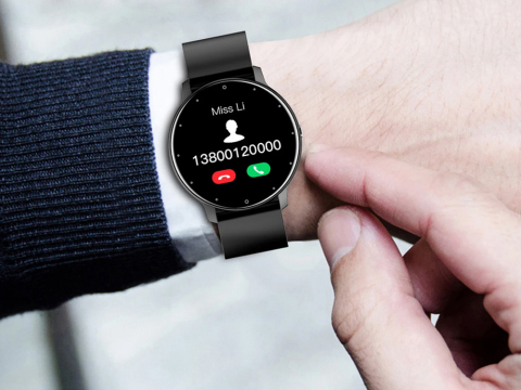 Ceas inteligent pentru femei,  pentru bărbați,curea de cauciuc, sport, Bluetooth, apeluri [4]