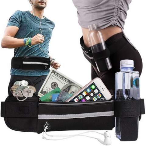 Articole sportive - Centură de alergare neagră
