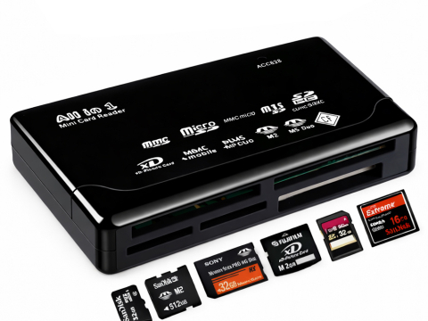 Cititor De Carduri De Memorie Pentru Camera USB MULTI CF SD MICRO SD XD MS MMC [1]