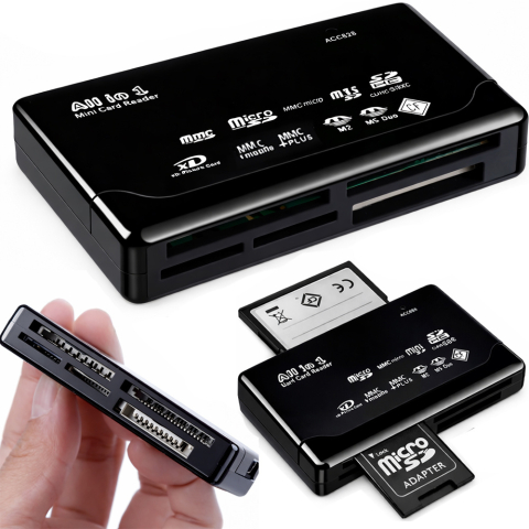 Camere de supraveghere - Cititor De Carduri De Memorie Pentru Camera USB MULTI CF SD MICRO SD XD MS MMC