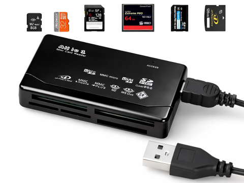 Cititor De Carduri De Memorie Pentru Camera USB MULTI CF SD MICRO SD XD MS MMC [3]