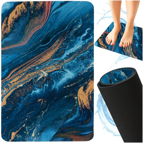 Suporturi si accesorii de baie - Covor Baie cu Uscare Rapidă, Absorbant Anti-Alunecare, Marea dimensiuni diferite
