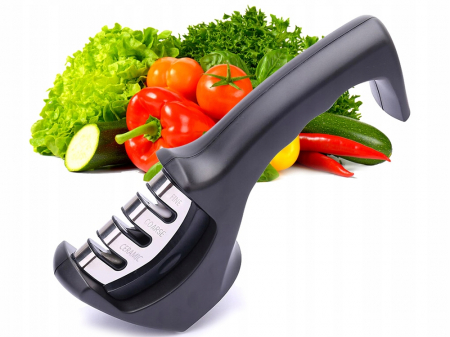 Dispozitiv ascutit cutite, 3 nivele intensitate, plastic ABS, negru [7]