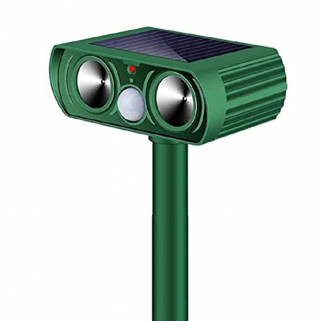 Articole antidaunatori gradina - Dispozitiv solar cu ultrasunete anti-daunatori, dotat cu detector de miscare si infrarosu