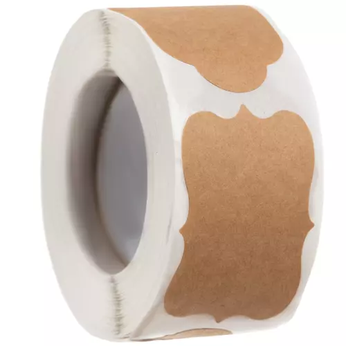 Accesorii pentru birou - Etichete Autocolante, Multiple Utilizari, 250 sau 300 etichete/rola, Maro
