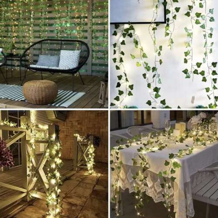 Ghirlada iedera artificiala cu lumina led [6]