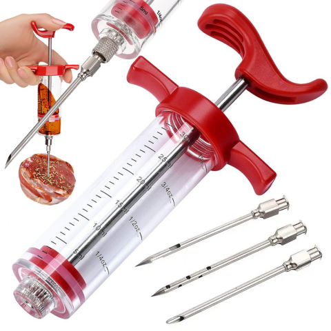 Injector de Carne cu 3 Ace – 50 ml, 30 ml [16]