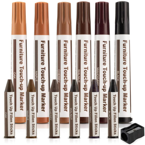 Accesorii scule de mana - Kit Reparatii Mobila MARE Markere Ceara, corectare si reparare zgarieturi