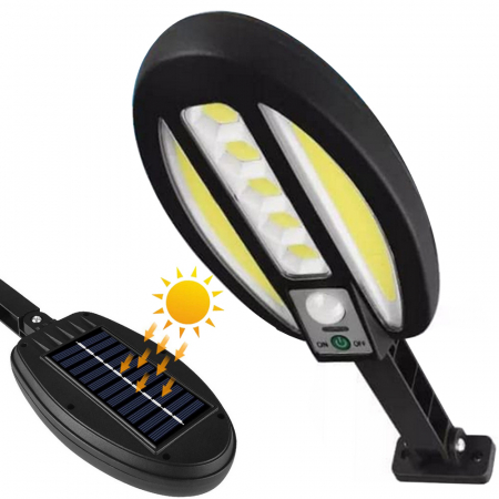 Veioze si lampi - Lampă solară cu 95 LED-uri cu senzor de la amurg până la zori,