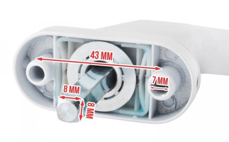 Maner fereastra termopan cu incuietoare, MT Malatec, 2 chei, model universal, inchidere securizata [9]