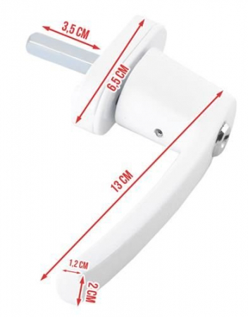 Maner fereastra termopan cu incuietoare, MT Malatec, 2 chei, model universal, inchidere securizata [3]