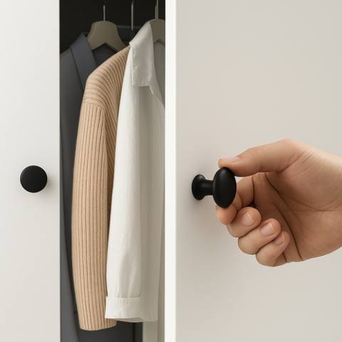 Mâner pentru mobilă, mânere pentru mobilă negru mat 10 buc 30 mm mânere pentru dulapuri sertare moderne [9]