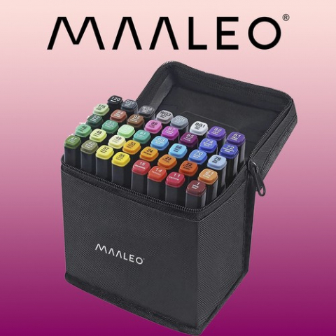 Markere/creioane cu două fețe - 40 buc. [1]