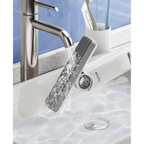 Mini mop curatenie baie, compact cu 2 accesorii [9]