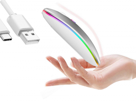 Mouse optic Slim de 2,4 GHz cu control bluetooth pentru laptopuri PC ALB sau Negru [4]