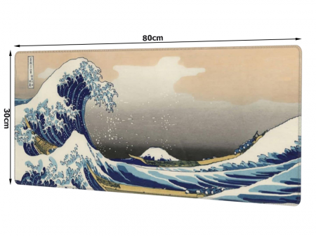 Mouse pad profesional pentru gaming big wave, antiderapant, 80 x 30 cm [5]