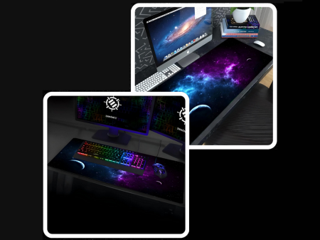 Mouse pad profesional pentru gaming cosmos stars, antiderapant, 80 x 30 cm, 90 x 40cm [6]