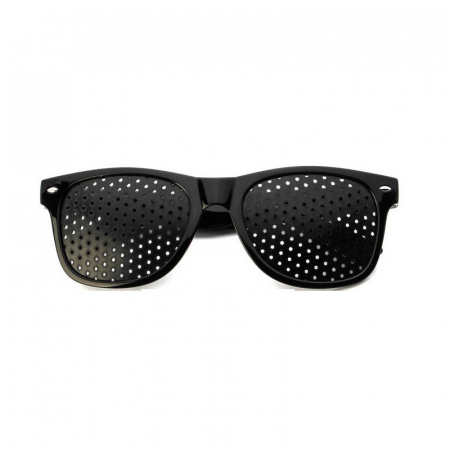 Ochelari pinhole cu lentile cu gaurele, Amelioreaza oboseala, Pentru Protectie, Unisex, Plastic [2]