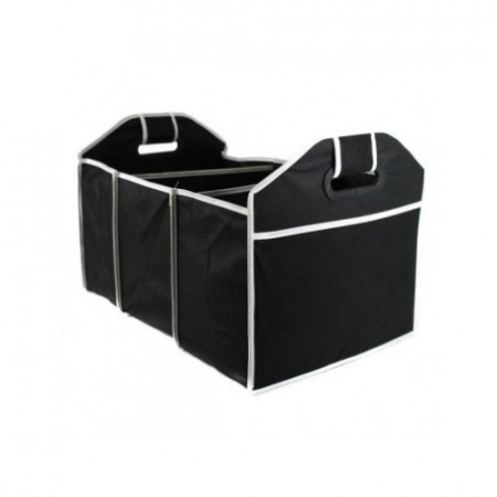 Suporturi auto - Organizator auto pliabil pentru portbagaj, 3 compartimente, negru