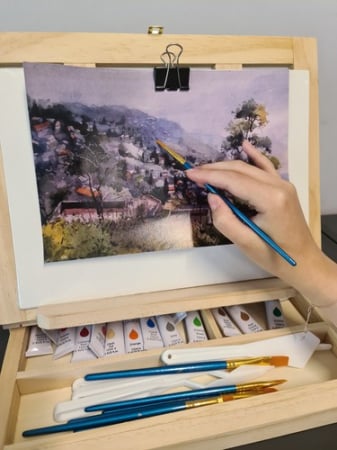 Set de pictură într-o valiză 46 bucăți. Maaleo 19177 [1]