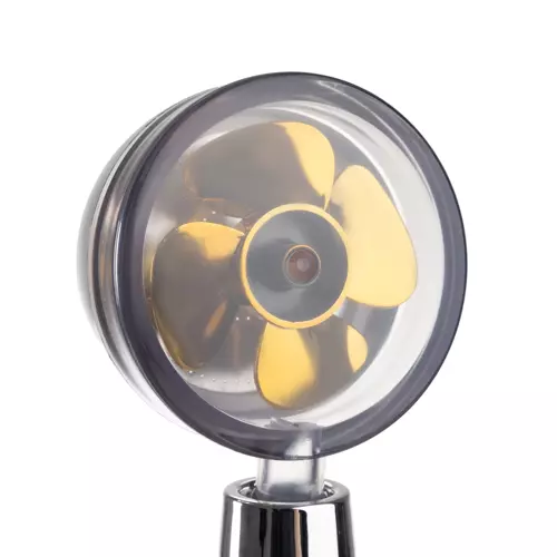 Para de dus turbo, ABS, Buton on/off, 360 de grade rotative cu elice aurie [2]