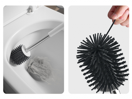 Perie de toaleta din silicon,  baie toaleta wc [4]