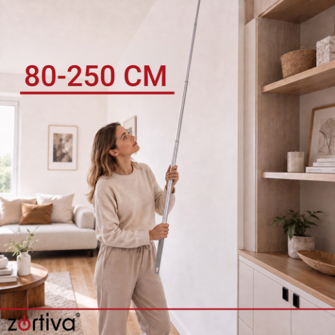 Perie pentru praf, Pamatuf, Perie lungă telescopică, Capete interschimbabile, 4 în 1, 250 cm [13]