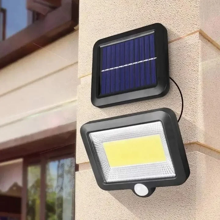 Proiector LED Solar Duo 220 lm, Lumină Rece, Senzor Mișcare, Telecomanda, Panou separat [4]