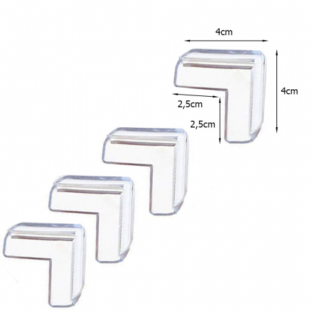 Protectie colturi din silicon transparent 4 bucati [2]