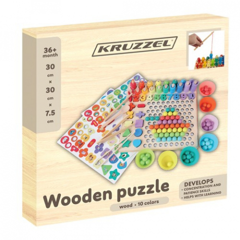 Puzzle din lemn - mărgele DU17252 [1]