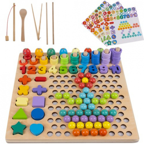Puzzle din lemn - mărgele DU17252 [11]