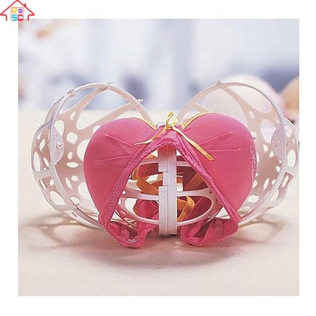 Set 2 bile de protectie, pentru spalarea sutienelor, albe, din plastic, universale [1]