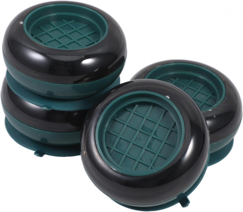Accesorii si piese masini spalat rufe si uscatoare - Set 4 Suporți Anti-Vibrație Pentru Mașina De Spălat, Uscator sau Mobilier, Verde