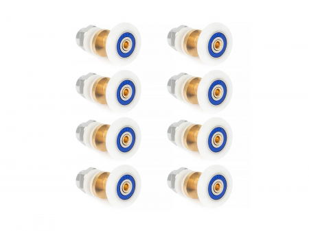 Role cabine dus - Set 8 role excentrice de 23 mm, alama, otel si plastic