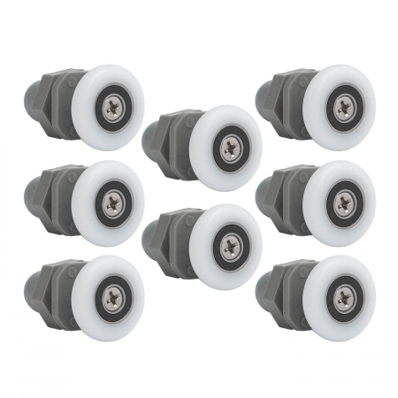 Role cabine dus - Set 8 role excentrice pentru cabina de 25 mm, gri