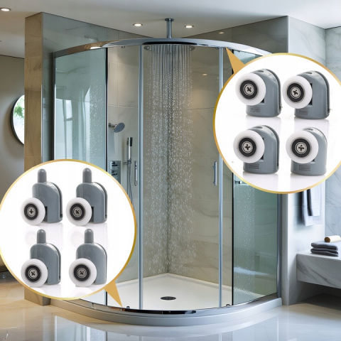 Set 8 role simple pentru cabina de dus, calitate premium [7]