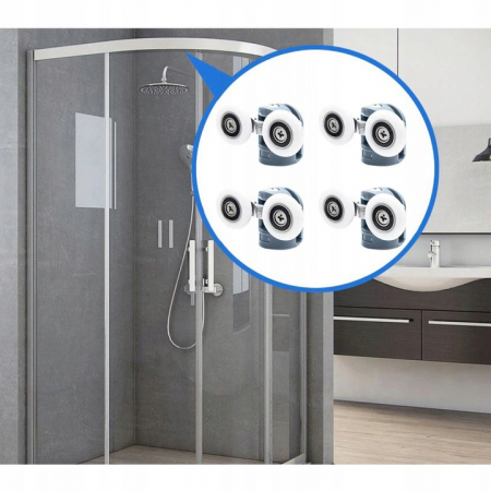 Set 8 role universale duble superioare si inferioare pentru cabina de dus [3]