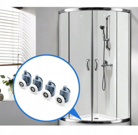 Set 8 role universale duble superioare si inferioare pentru cabina de dus [4]