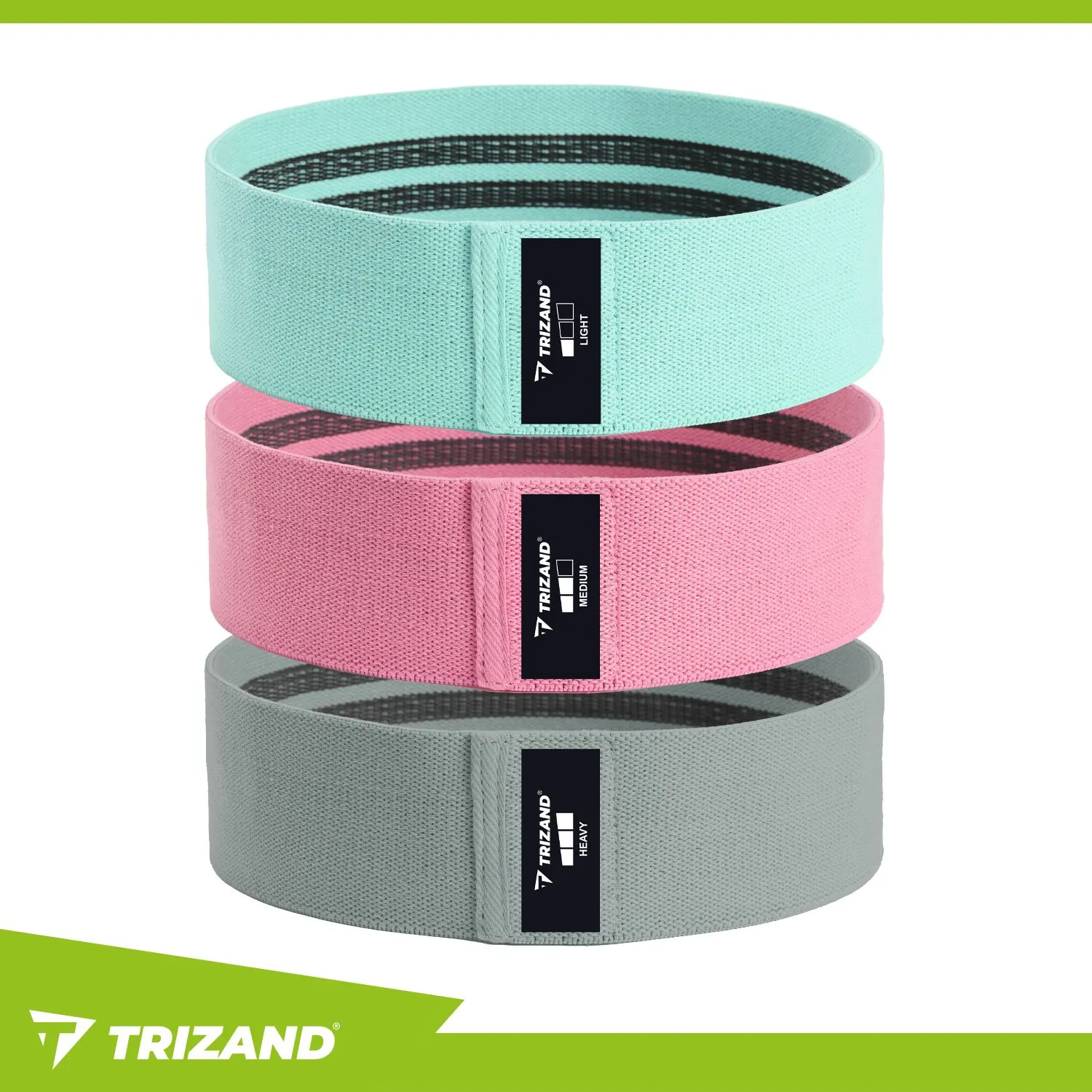 Articole sportive - Set de benzi elastice pentru exerciții pe saltea – 3 buc. Trizand