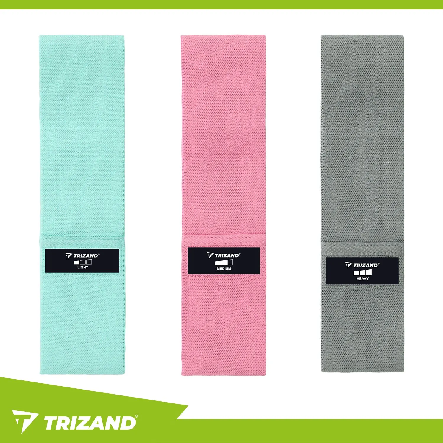 Set de benzi elastice pentru exerciții pe saltea – 3 buc. Trizand [1]