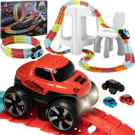 Jocuri - Set pista curse si masinute, Plastic, 3+ani, Multicolor